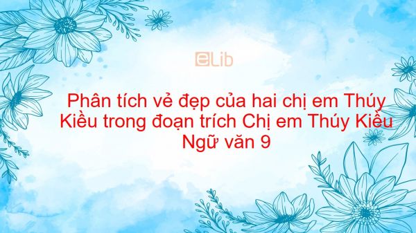 Phân Tích Vẻ Đẹp Của Hai Chị Em Thúy Kiều Trong Đoạn Trích Chị Em Thúy