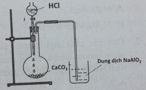 Thí nghiệm HCl tác dụng với CaCO3