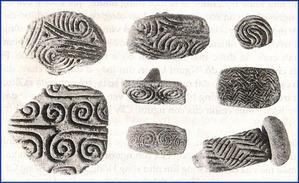 Hình 3: Hoa văn trên đồ gốm Hoa Lộc