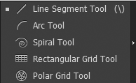 Nhóm công cụ Line Tool