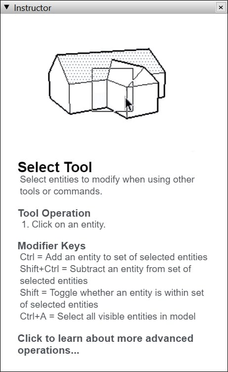 Instructor – Công cụ hướng dẫn bạn sử dụng công cụ SketchUp hiệu quả