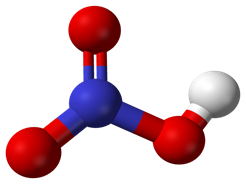 Hình 2: Mô hình phân tử HNO3