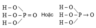 Hình 1: Cấu tạo phân tử H3PO4