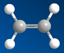 Hình 1: Mô hình phân tử etilen