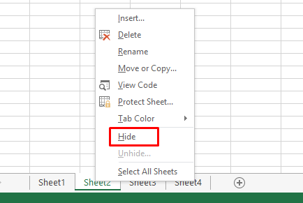 Hướng dẫn cách ẩn hiện Sheet trong Excel