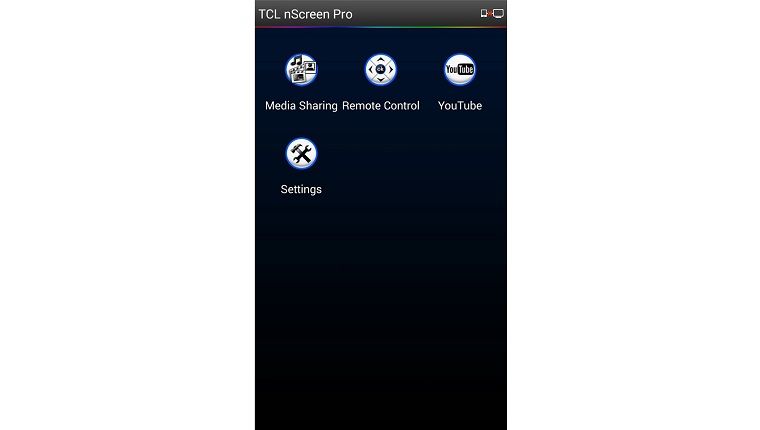 Giao diện của ứng dụng TCL nScreen Pro