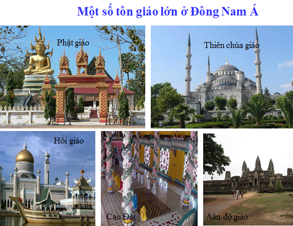 Một số tôn giáo lớn ở Đông Nam Á