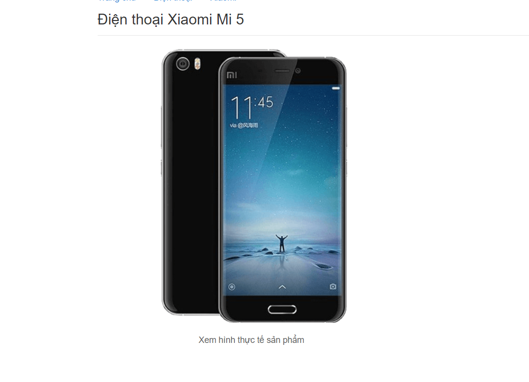 Xiaomi Mi 5 từng gây sốt thị trường vì giá bán hấp dẫn