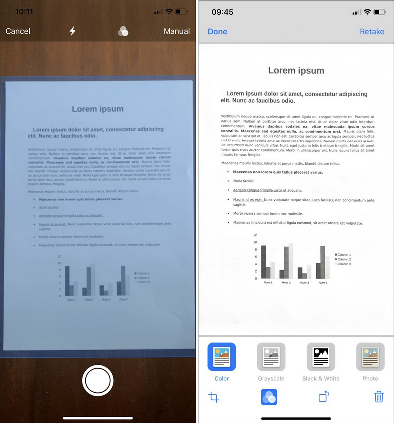 Với iOS 13, bạn có thể scan tài liệu giấy chuyển thành file thật dễ dàng