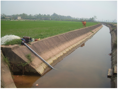 Hệ thống thủy lợi để cung cấp nước cho sản xuất nông nghiệp
