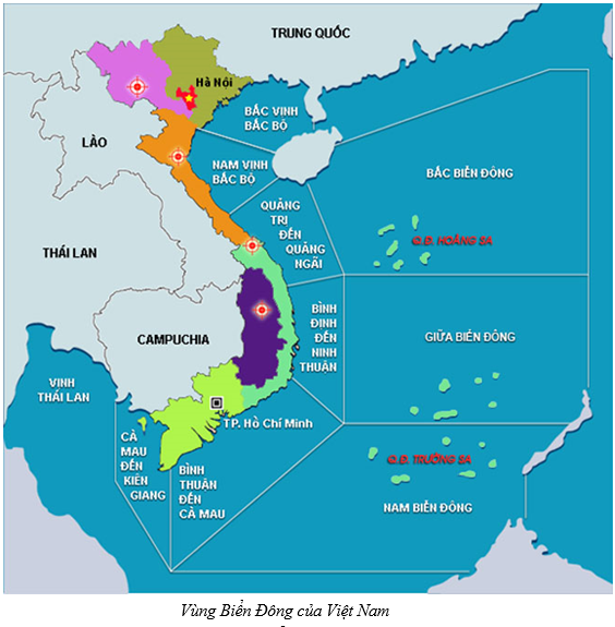 Vùng biển Đông của Việt Nam