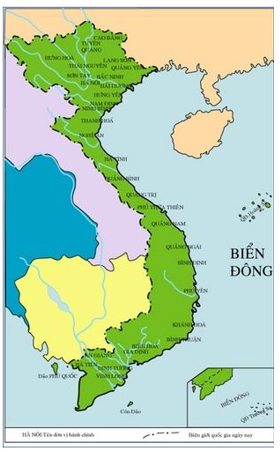 Lược đồ các đơn vị hành chính Việt Nam thời Nguyễn (từ năm 1832)