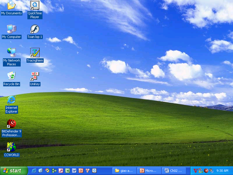 Hình 2. Hệ điều hành Windows XP