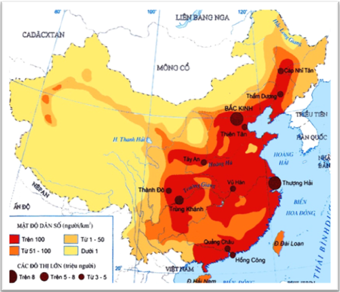 Mật độ dân số Trung Quốc
