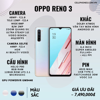 Cấu hình OPPO RENO 3