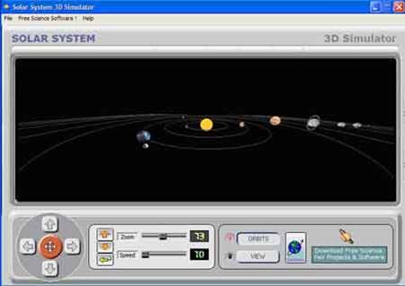 Màn hình khởi động Solar System 3D Simulator