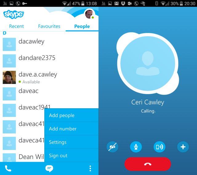 Thủ thuật sử dụng Skype trên Android thêm bạn bè