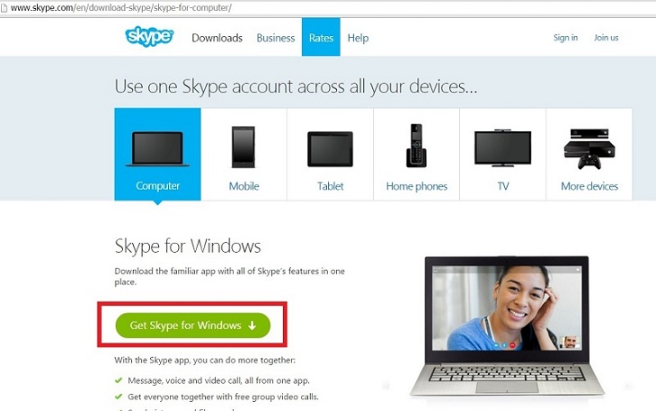 Tải và sử dụng Skype trên máy tính
