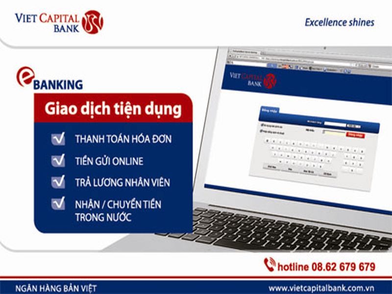 Internet Banking Viet Capital đáp ứng mọi nhu cầu của khách hàng một cách nhanh chóng