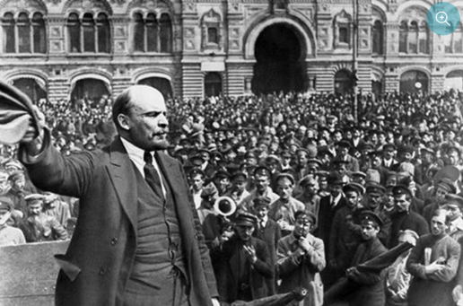 Lênin tham gia lãnh đạo cuộc cách mạng tháng Mười Nga