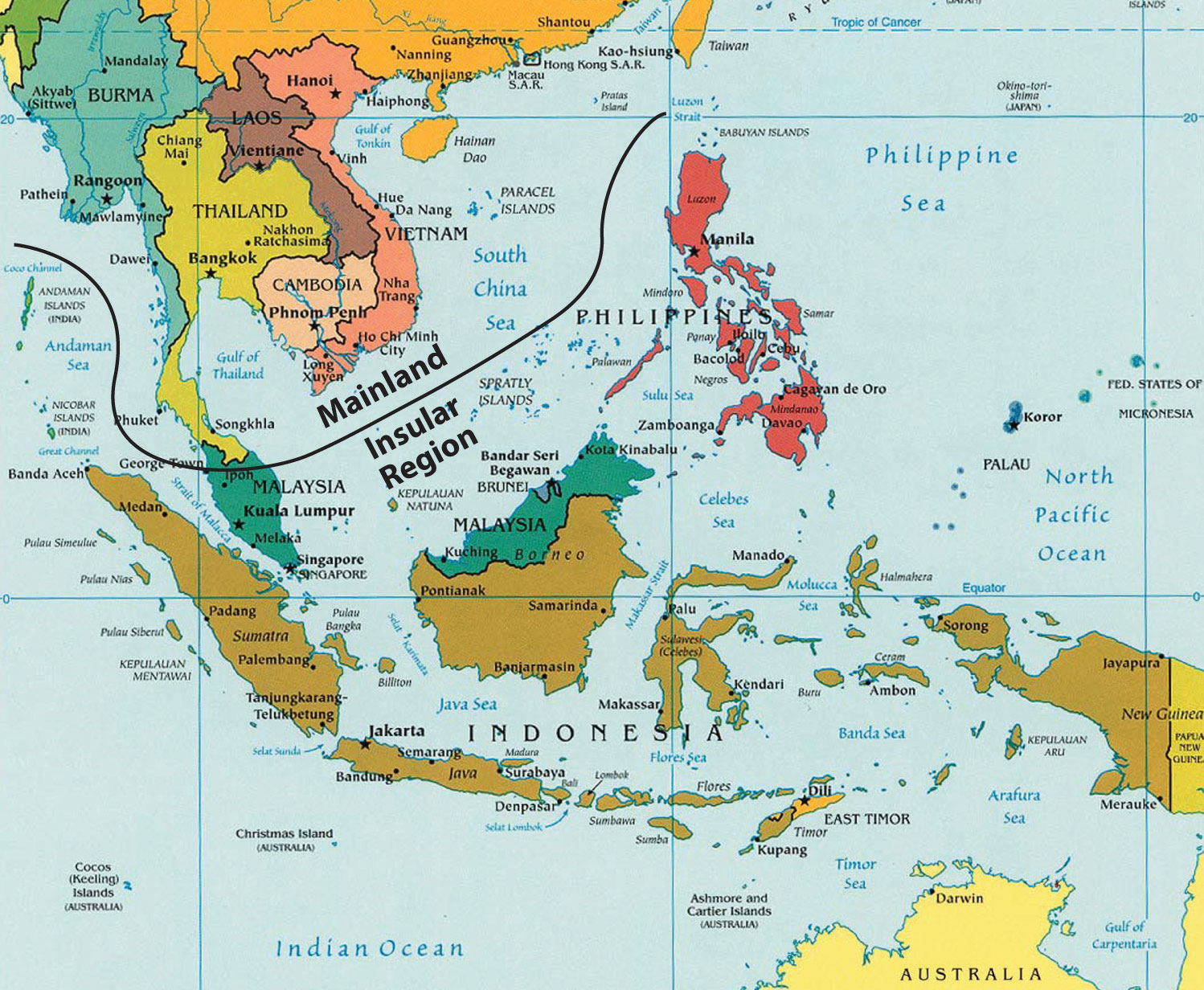 Lược đồ Đông Nam Á