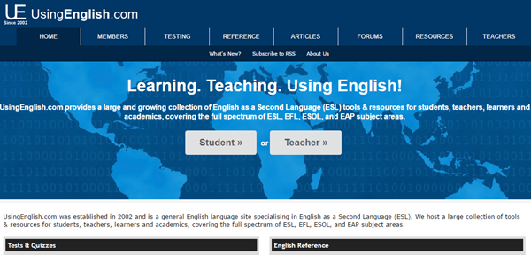 Website UsingEnglish.com