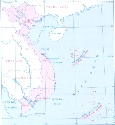 Lược đồ địa hình Việt Nam