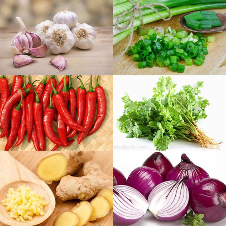  Sơ chế các loại rau và nguyên liệu khác