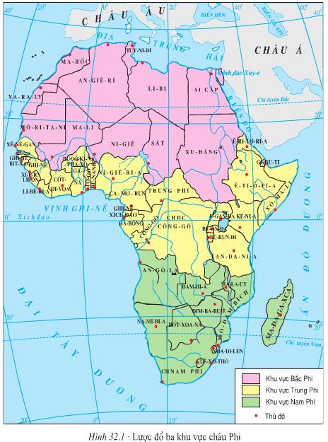 Tập bản đồ Các khu vực châu Phi tập bản đồ Khoáng đạt kinh nghiệm mới